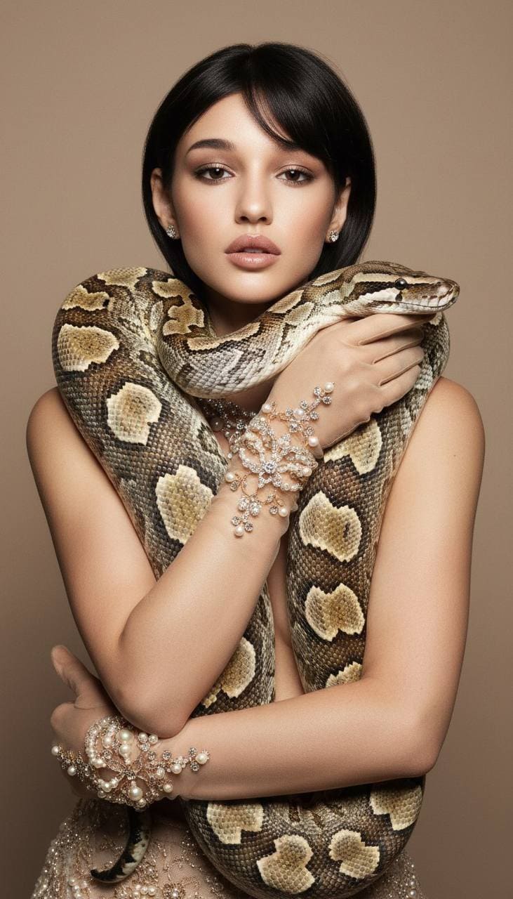 Фото со змеёй