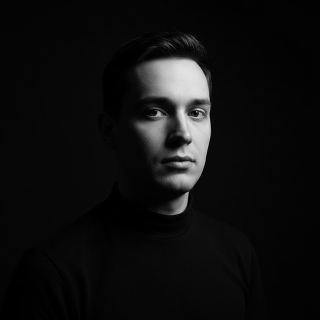 Черно-белый портрет