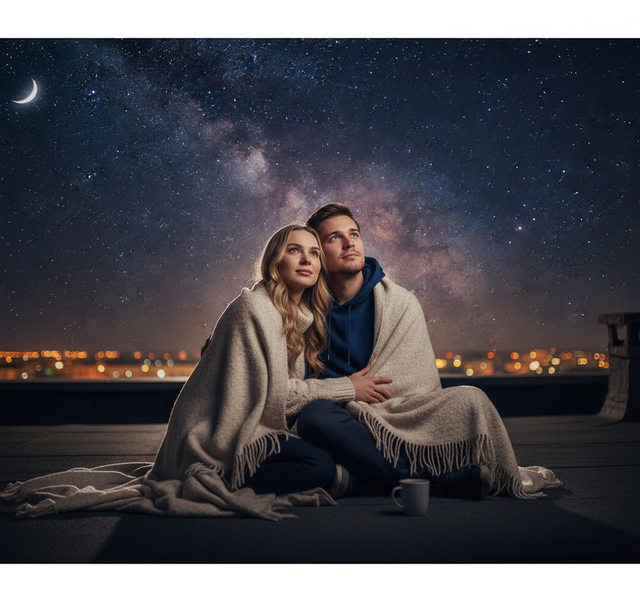 Романтическая ночь #724 — категория «фотосессия» — промпт для нейросети