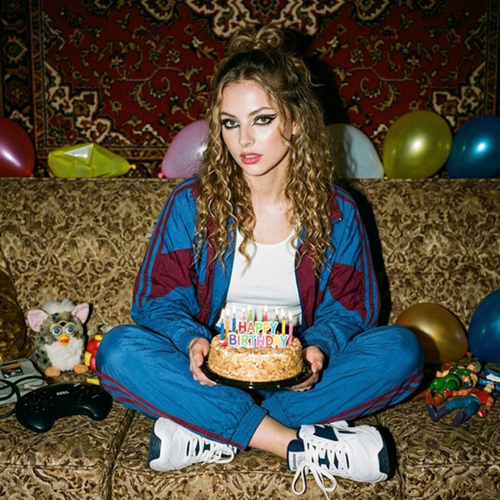 Крупный портрет в стиле лихие 90-е