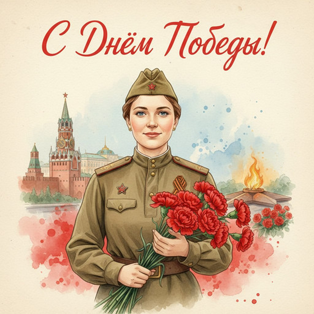 Открытка на 9 мая