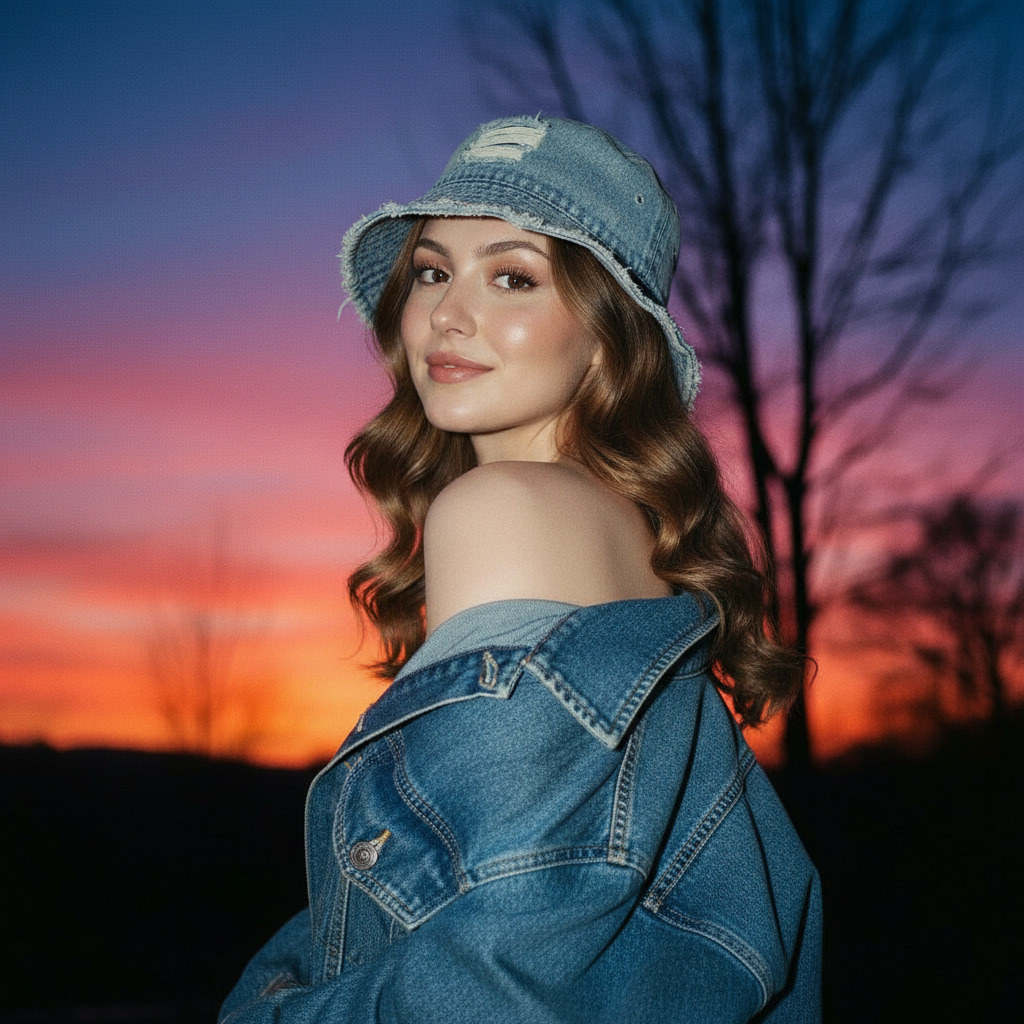 Портрет в стиле Y2K на мыльницу