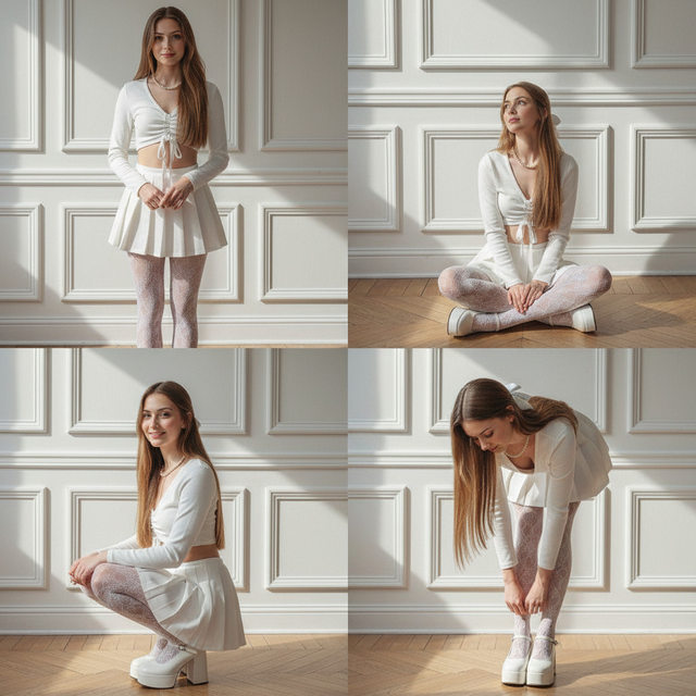 Коллаж из четырех фотографий