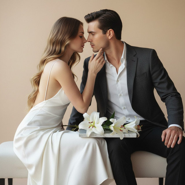 Кадр пары в студии