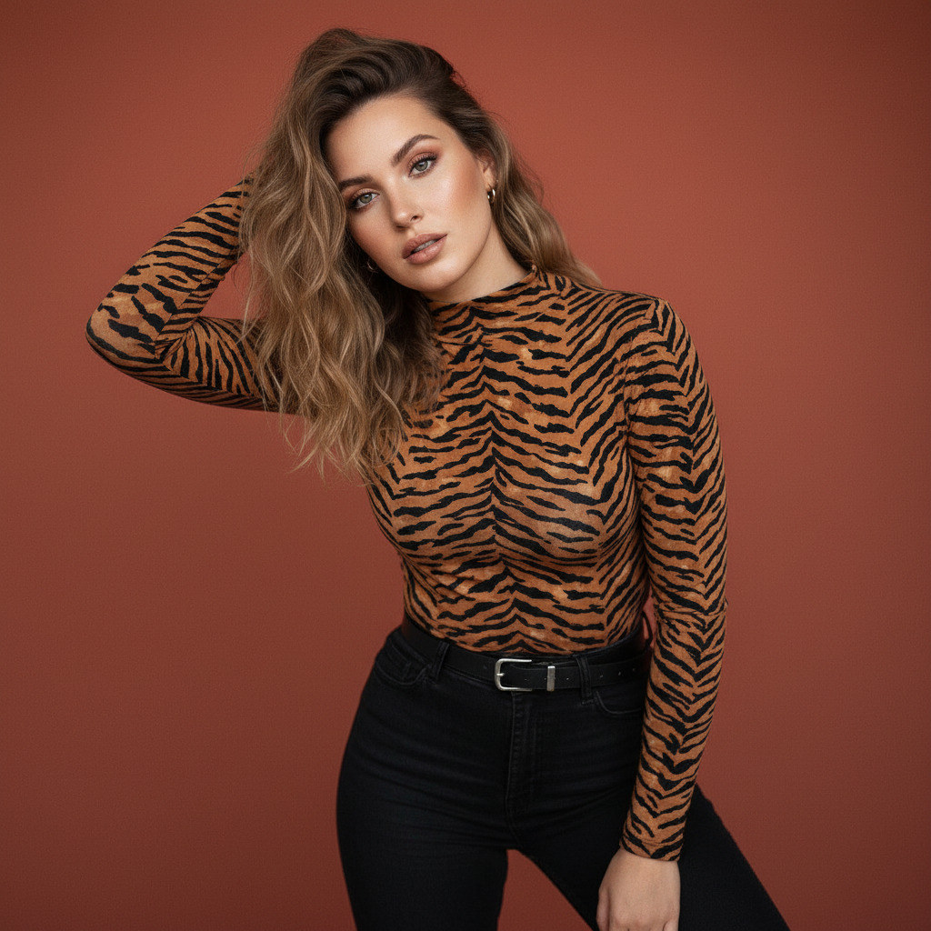 Портрет женщины в студии