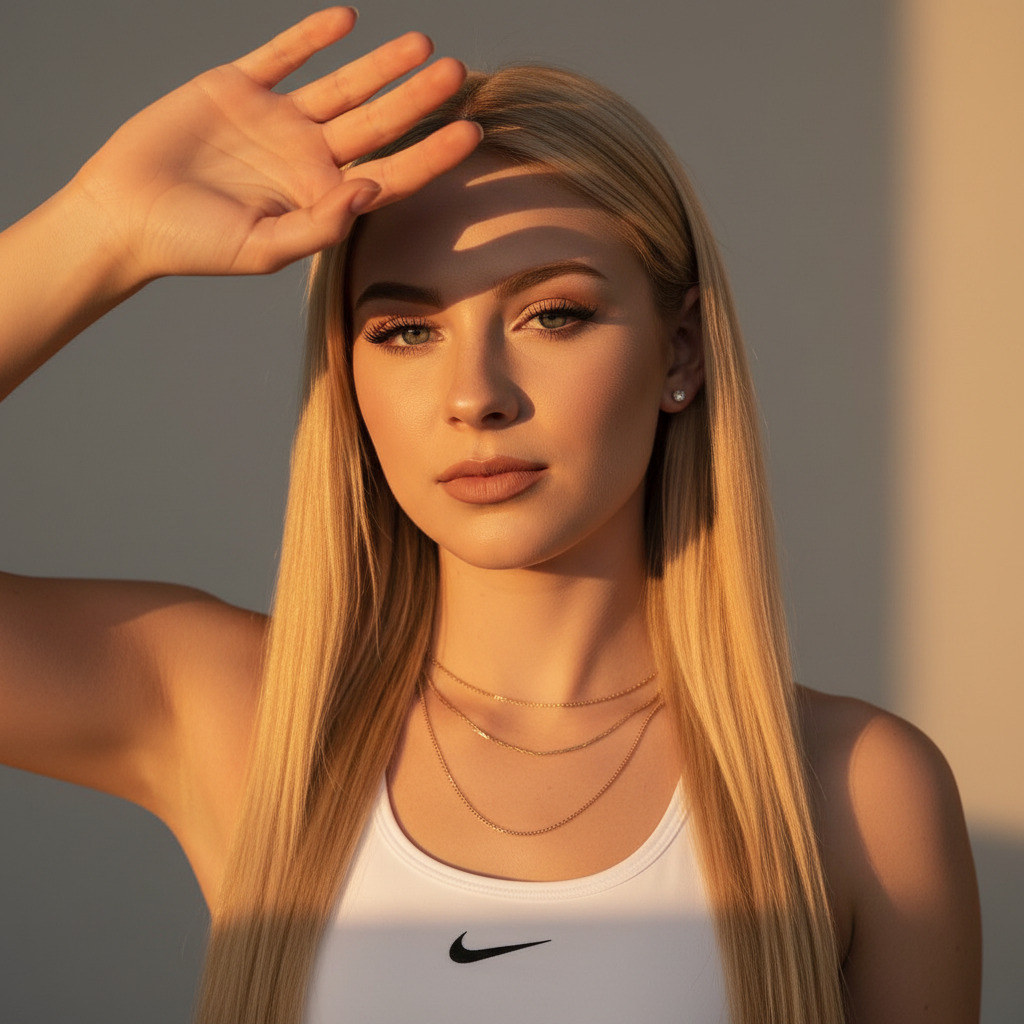 Фотореалистичный портрет в закате