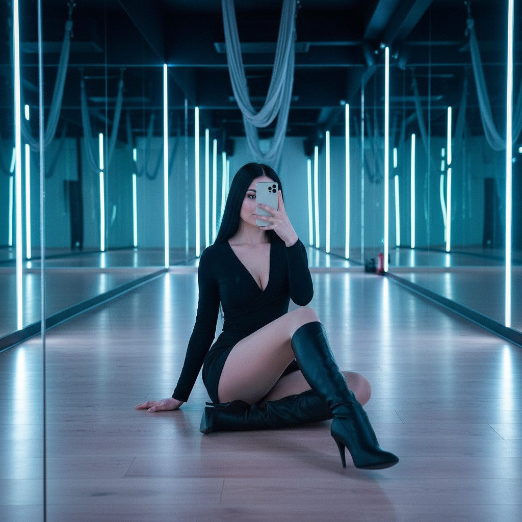 Кадр в современной танцевальной студии