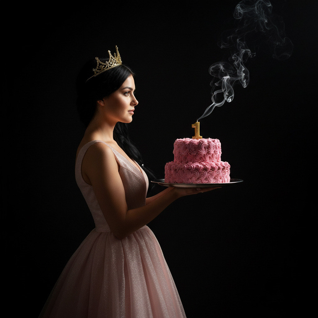 Фото в профиль с тортом