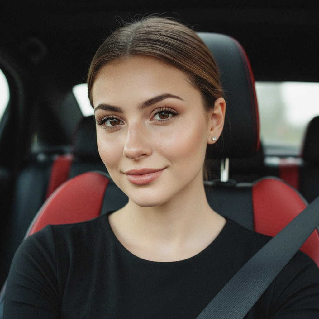 Девушка в машине