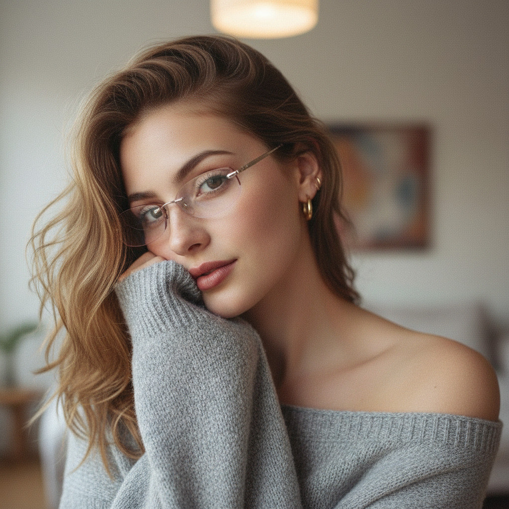 Женщина в очка #157