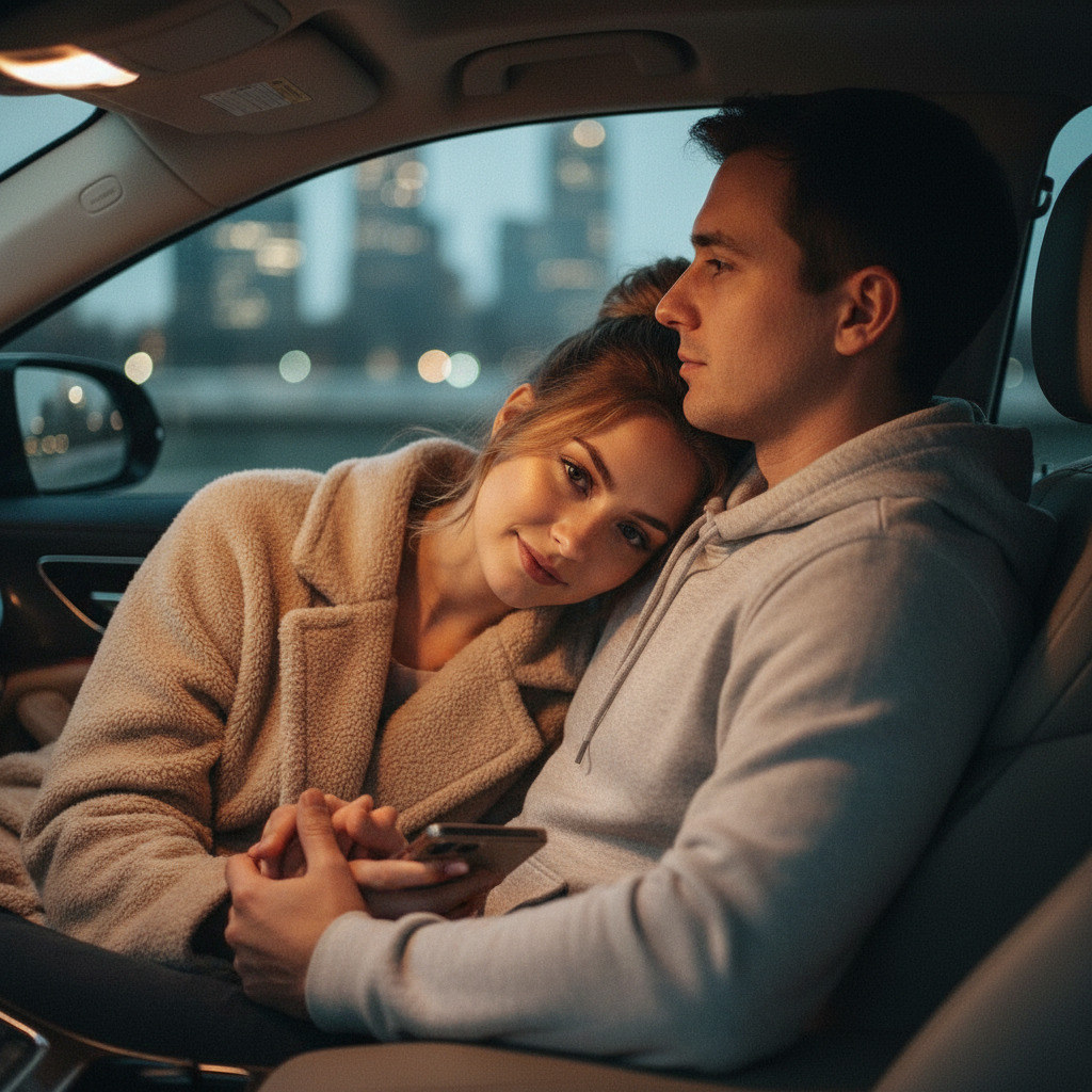 Пара в машине